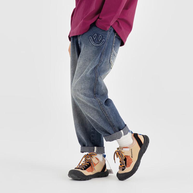 Boys  Vintage Wash Straight-Leg Loose Jeans 120