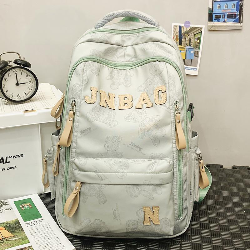 Schoolbag Children Elementary School Students Girls Junior High School Students High School Students Boy Letters Backpack
