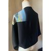 Used No.329 Original Work Black Tomesode Remake Bud Bolero & Stole M~2L Size Length 50