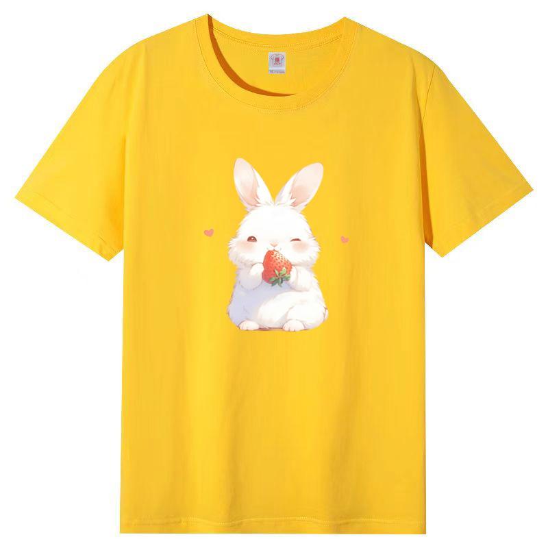 Summer New Short-sleeved T-shirt Female Cotton Loose Korean Cartoon Printing Half-sleeved Blouse