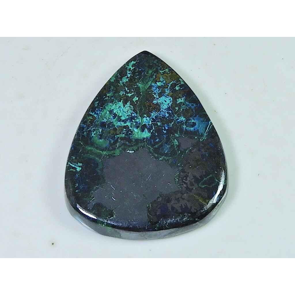 30X38X5MM Natural Shattuckite Pear Cabochon Loose Gemstone for Jewelry 82Cts SK-4466