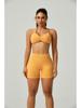 European Halter Neck Seamless Yoga Bra: Sexy, High Elasticity, Matte Finish, Beautiful Back Design