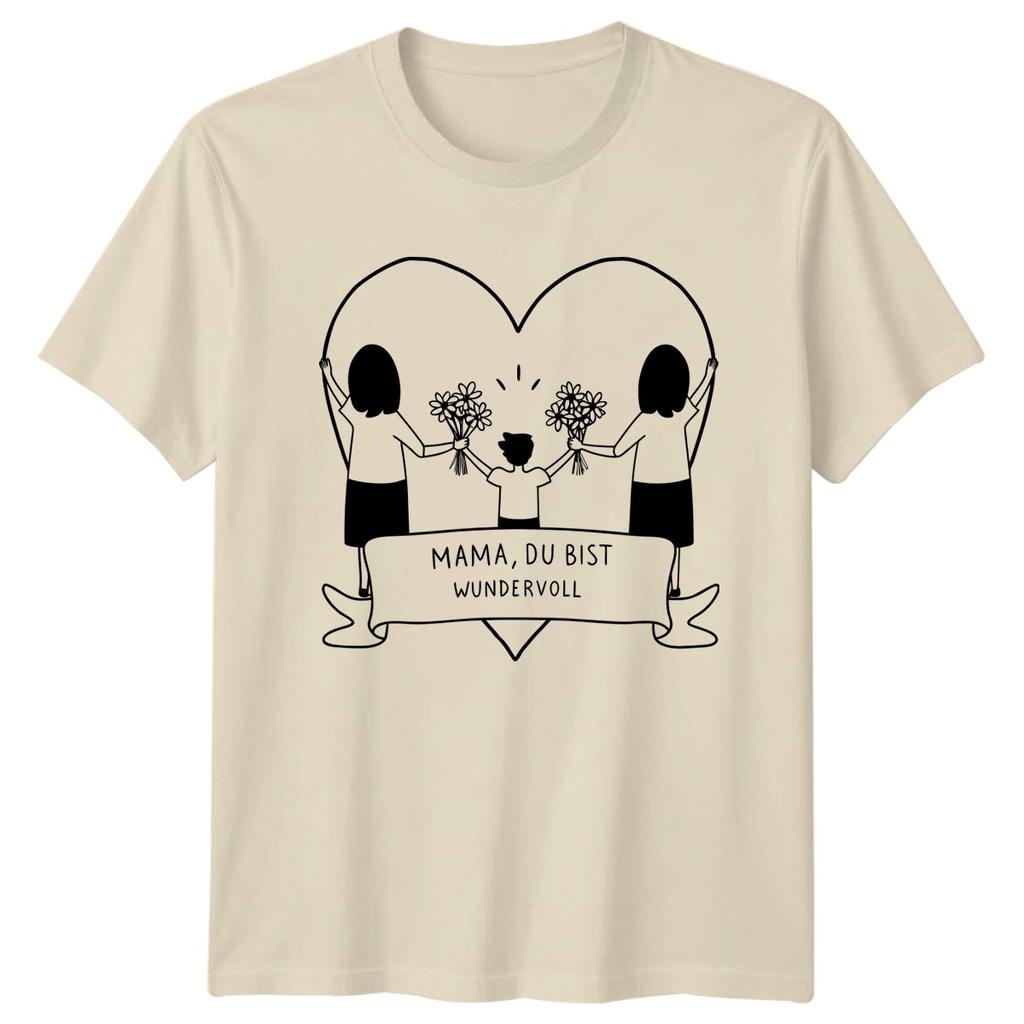 Mama Du Bist Wundervoll Unisexs TShirt GerUnisex Mothers Day Family Mothers Day
