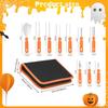 Halloween Pumpkin Carving Tools Set Kitchen Tool Adults Kids Reusable Ergonomic Handle