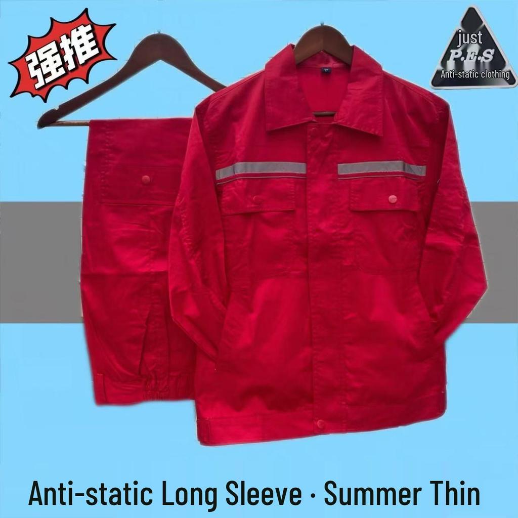 Electrician Anti-static Workwear for Spring & Autumn, National Standard, Construction & Workshop Use.
