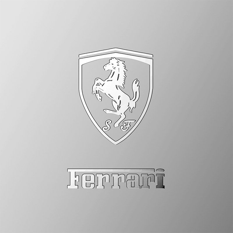 

Ferrari Logo Car Body Decoration Sticker Creative Metal Decal For Ferrari 308 GT4 328 GTB GTS F355 360 Modena F430 458ltalia 488 2pc