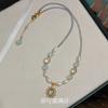 Medieval court style collarbone chain imitation crystal beaded star necklace exquisite temperament versatile fashion neck chain