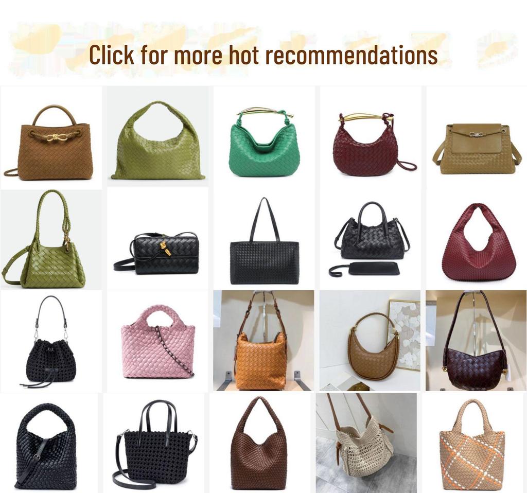 Borsa shopper intrecciata Gold Star di alta gamma 2025: Borsa a Secchiello Capiente, Elegante e Unica per Donna