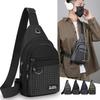 Modebröstväska för män - Stor kapacitet Crossbody-sling för dagligt bruk, arbete och resor