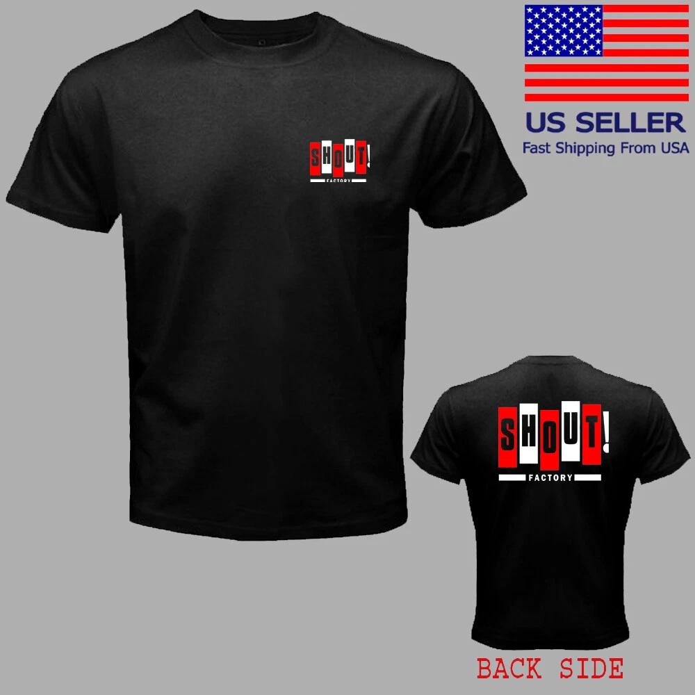 Shout Factory Men s Black T-Shirt Tee Top Unisex S