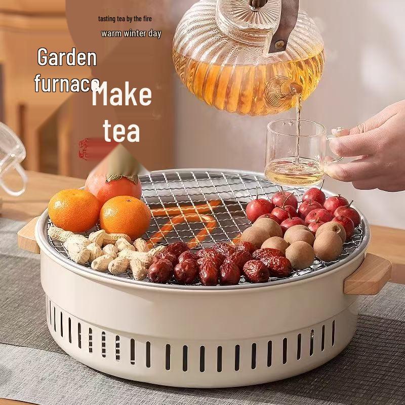 Oeny Electric & Charcoal Dual-Use BBQ Grill and Heating Stove