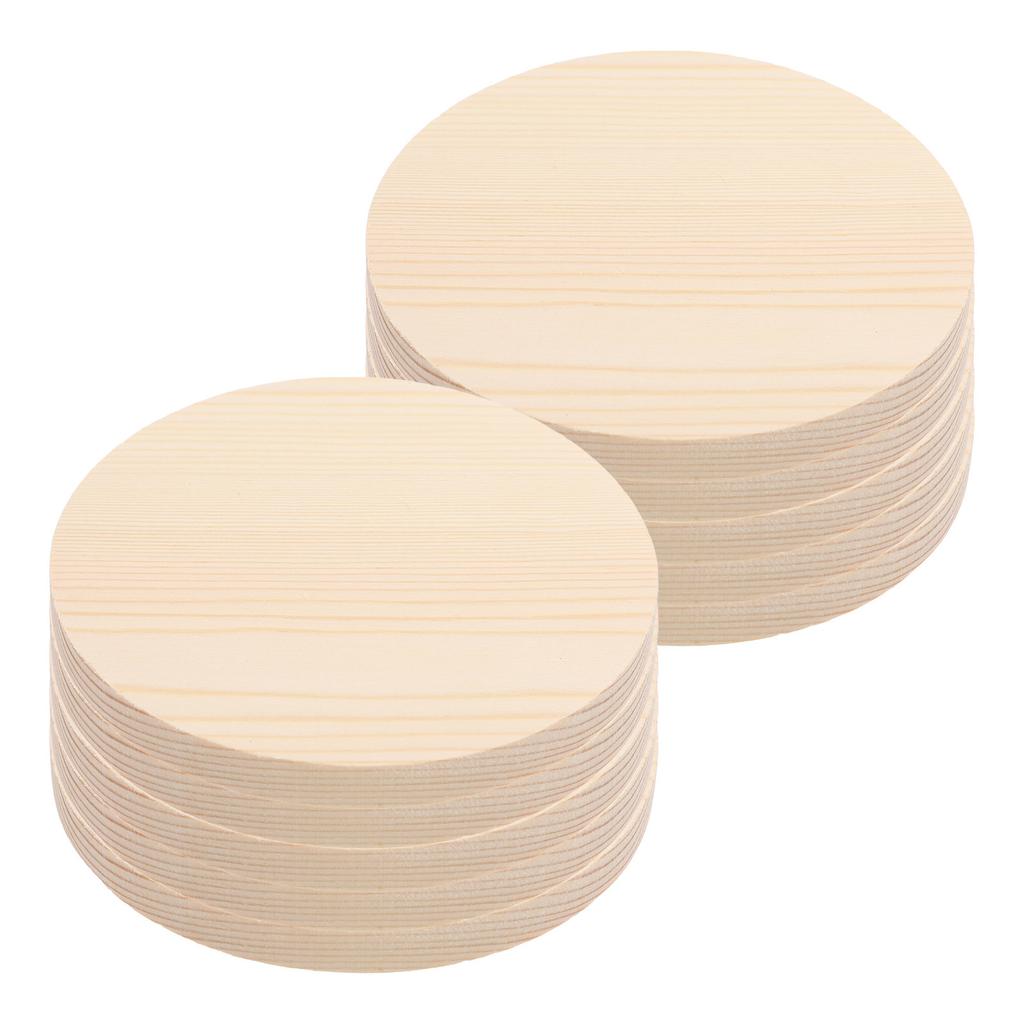10PCS Wood Slices Unpainted Round Smooth DIY Crafts Building Hand Painting Ornaments Decorations Holiday Wedding Christmas