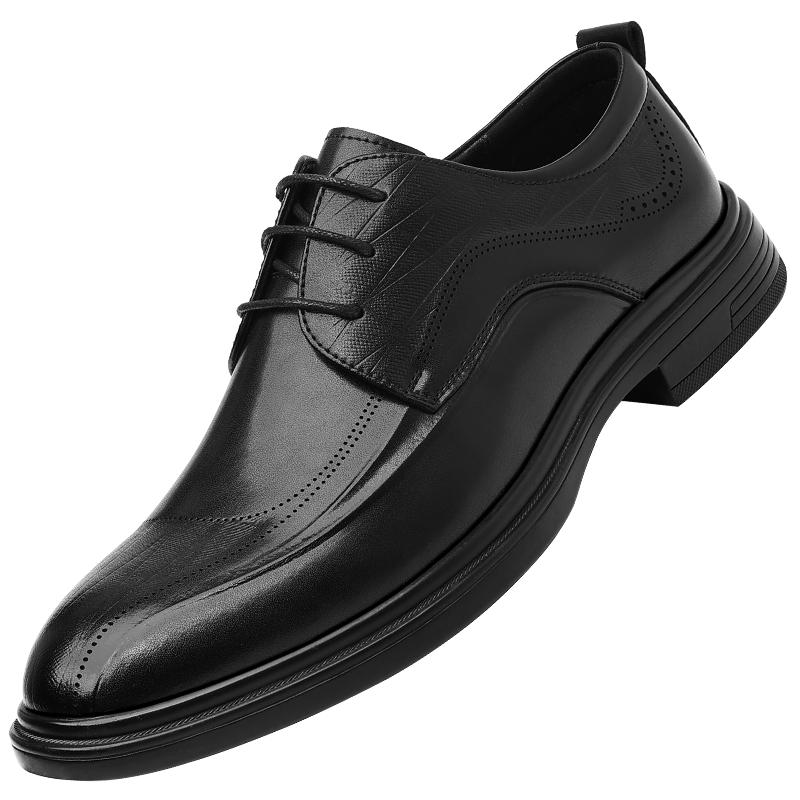 

Мужские кожаные туфли с круглым носком Ретро минималистичный британский стиль Нарядная вечеринка женихи свадьба Обувь высокого качества Новые универсальные 44