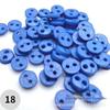 4mm Dual-Eye Plastic Buckle with Edge Button for DIY Felt Doll Accessory