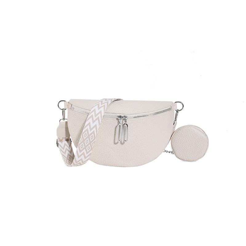 

Stylish Minimalist Womens Saddle Bag With Wide Shoulder Strap And Spacious Interior For Everyday бежевый