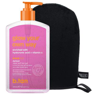 B.tan Glow Your Own Way Zelfbruinende Gel + Handschoen