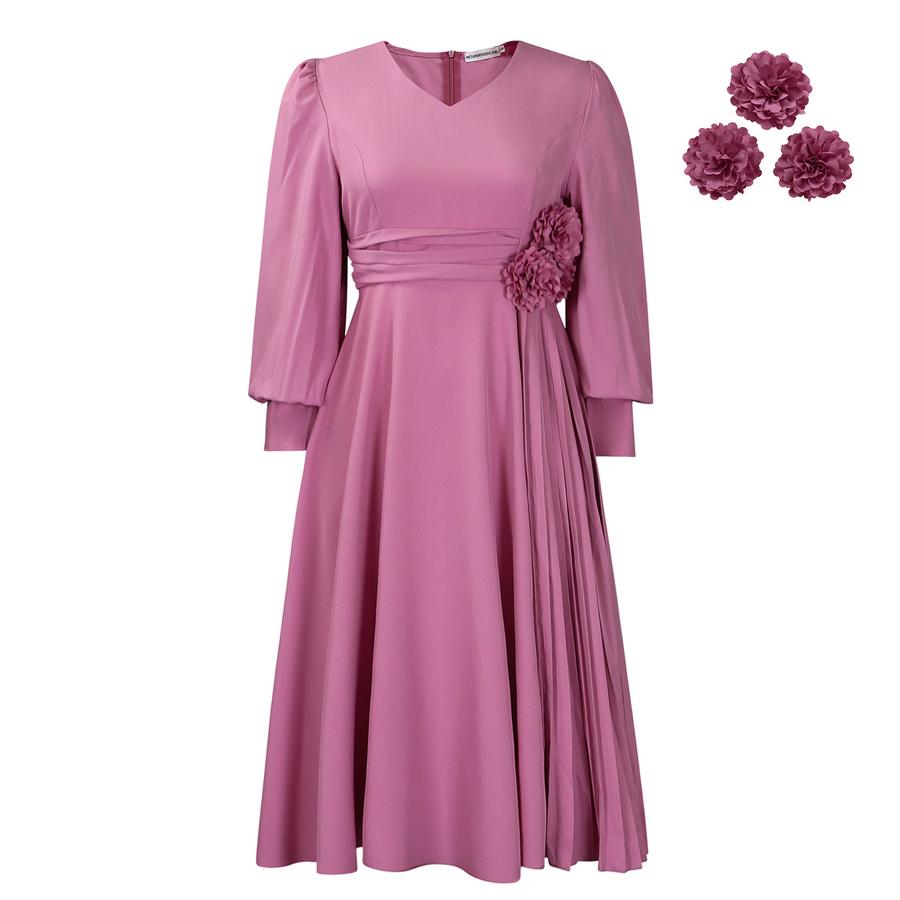 New Spring Imported Fashion Elegant Casual A-Line Dress Plus Size