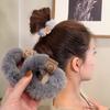 2/3PCS New Soft Plush Hair Rope Korean Thick High Elastic Bear Hairband Braiding Hair Accessories Ponytail Headwear Scrunchies