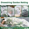 Insect Barrier Netting for 2 Ft Diameter Round Raised Beds Garden Netting with Drawstring Fine Mesh Plant Cover for Vegetables Flowers Fruits