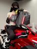 LED Motorcycle Riding Backpack - Double Shoulder Helmet & Computer Bag for Men & Women with Hard Shell