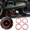 Red Interior Air Condition Vent Outlet Ring Cover Trim For Chevrolet Camaro 17+