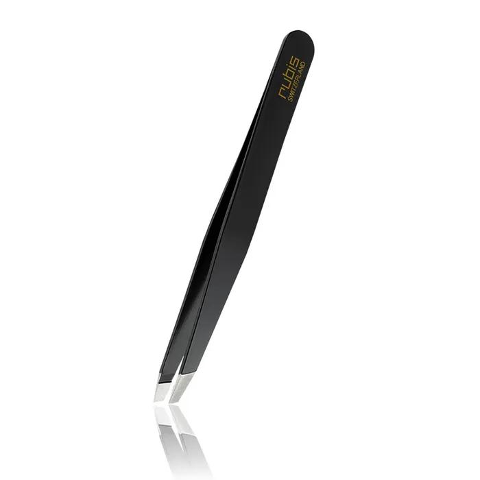 Ruby's Tweezers Classic Slant Black 1K104, Swiss Premium Tweezers