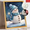 Christmas Pearl Painting Kit Handmade DIY Snowman Theme Home Decoration Painting