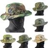 Camo Tactical Enthusiasts Square Pocket Bonnie Cap With Inner Sweat Pad Outdoor Bucket Benny Hats Fishing Hiking Outdoor Sun Cap