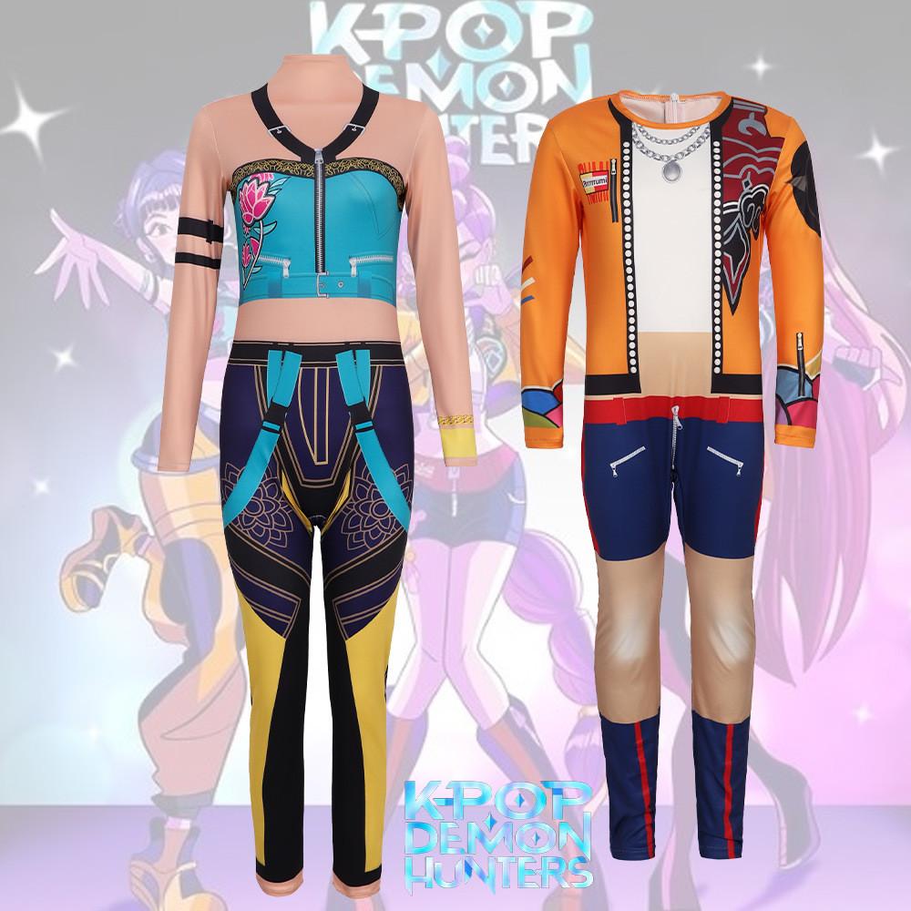 Demon Kpop Hunters Zoey Rumi Cosplay Jumpsuit Costume Performance Halloween
