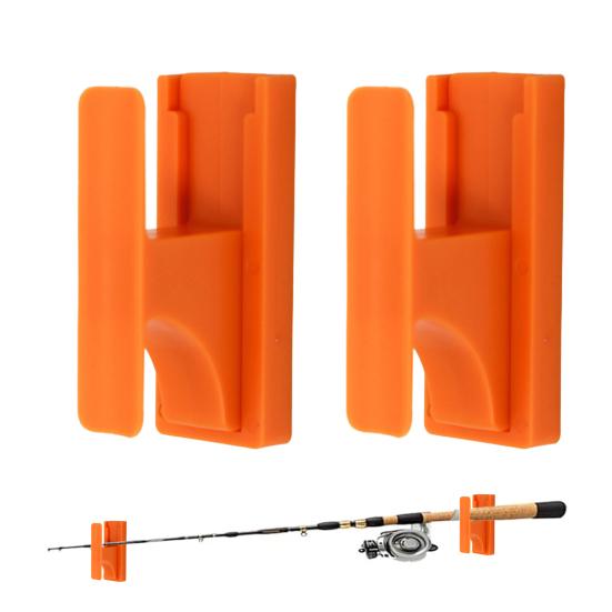 2Pcs Wall Mount Duty Anti-slip Universal Fishing Rod Holder Heavy Telescopic Ice Fishing Pole