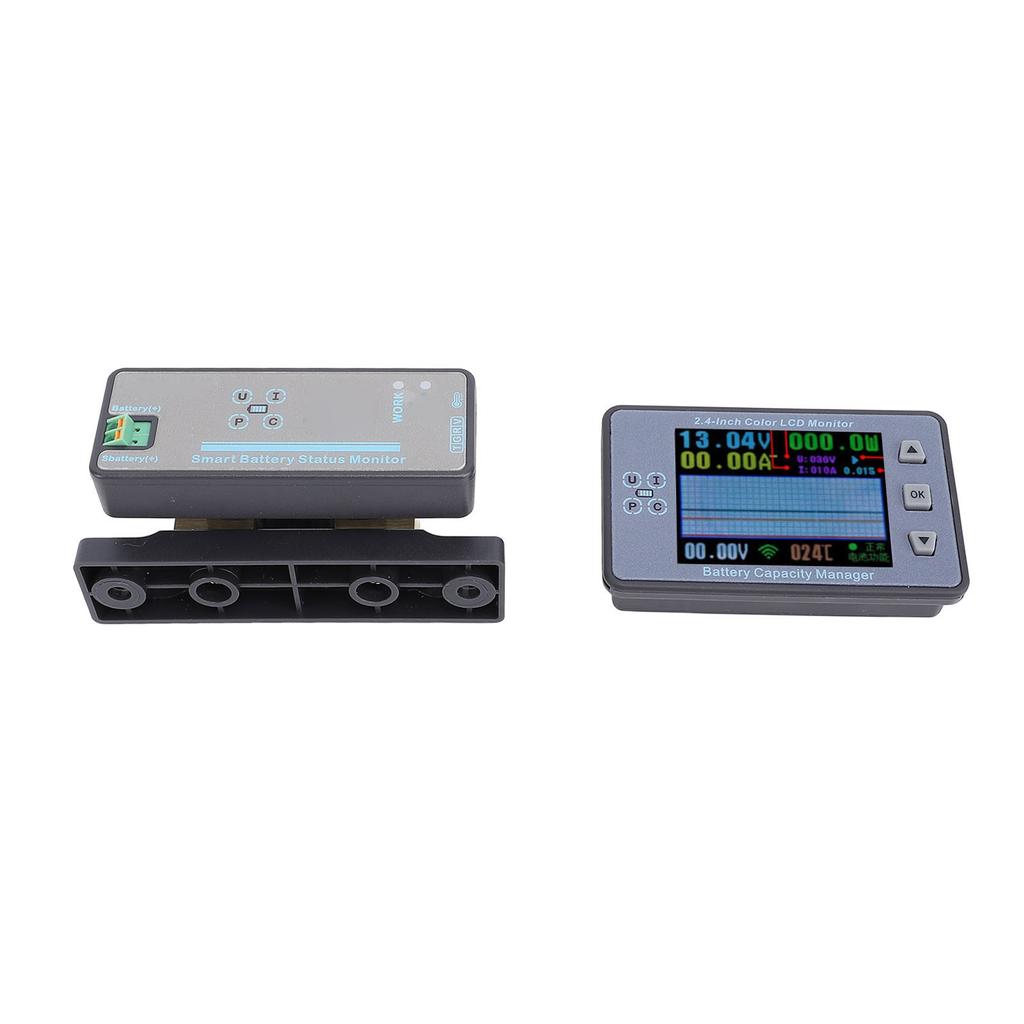 Battery Monitor 2.4 Inch Screen Multifunctional Battery Capacity Percentage Time Power Voltage Meter 120V 500A