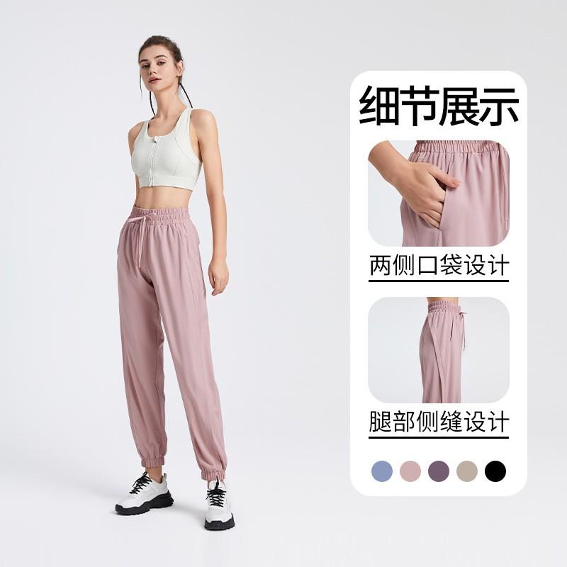 Womens Wide Leg Yoga Pants High Waist Cropped Joggers Quick Dry Athletic Leggings Gym Running Dance