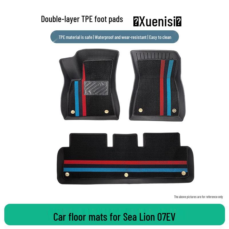 BYD Sea Lion 07 EV TPE Anti-Wrinkle Floor Mats, 3-Piece Set