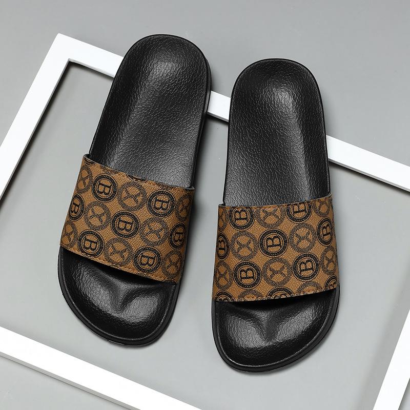 Men's Trendy Printed Non-Slip Flip-Flops: Soft, Comfortable, Wear-Resistant for Indoor/Outdoor Use
