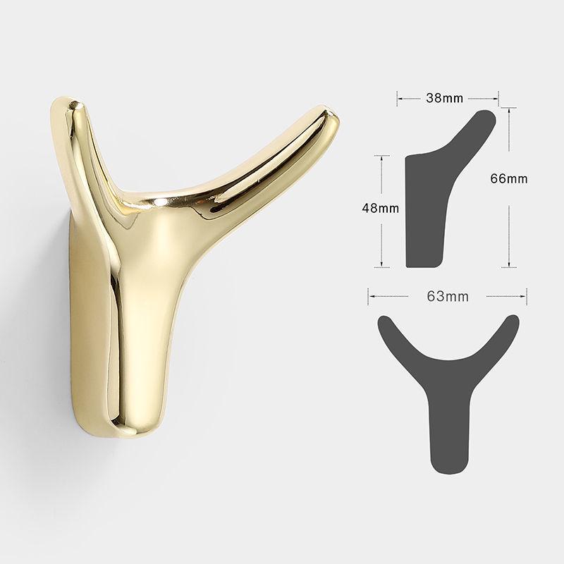 Gold Ram's Horn Coat Hook - Nordic Style Wall Mounted