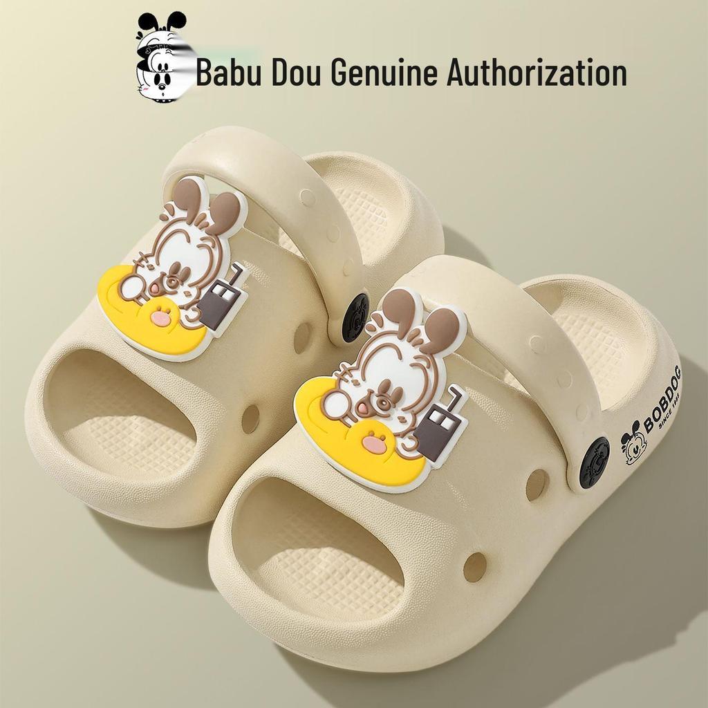 Bobodou Kinder rutschfeste Sommer Crocs für Jungen & Mädchen: Geschlossene Strand Sandalen für drinnen/draußen