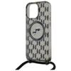 Karl Lagerfeld Klhmp16Lhckcklck Iphone 16 Pro 6.3 Czarny/Black Hardcase Iml Crossbody Monogram Karl & Choupette Head Magsafe