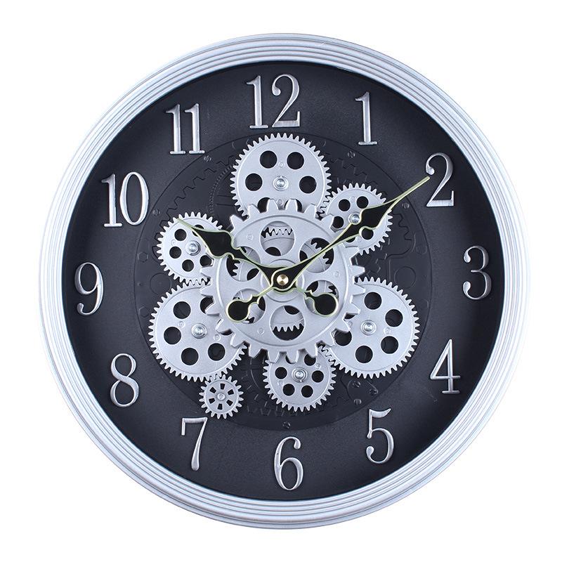 

Индустриальный стиль Ретро Стимпанк Шестеренки Механические Пластиковые Креативные Настенные часы Кабинет Кафе Декоративные часы 38CM gear style 6