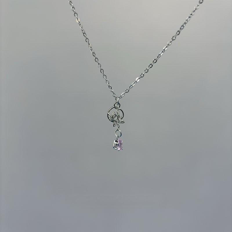 New Peach Dew Necklace Exquisite Summer Limited Peach Dew Sweet Beads Small Fresh Trend Fashion High-end Fresh Necklace
