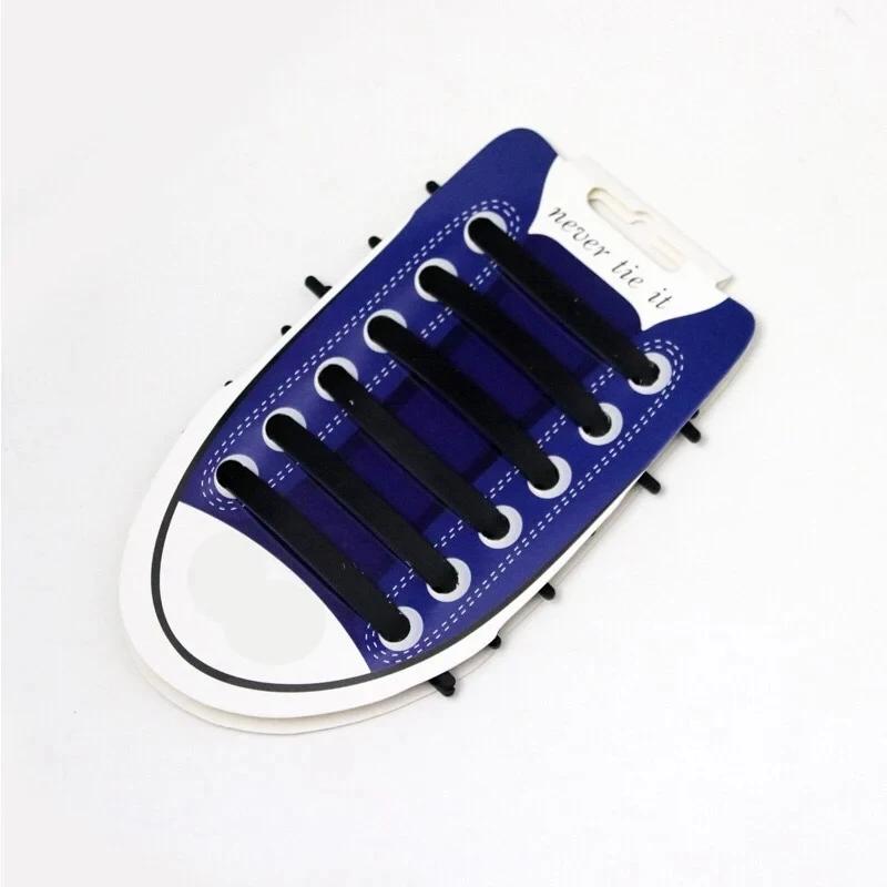 NEW 12pcs/lot Silicone Shoelaces No Tie Elastic Shoe Laces Special Shoestrings for Kid/Adult Lacing Rubber Sneakers Shoe Lace