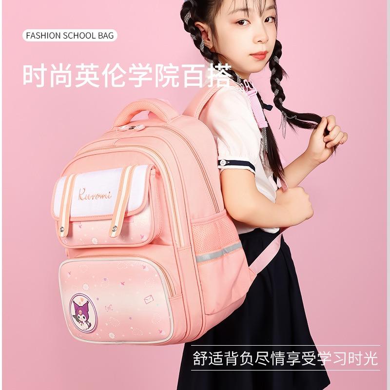 Elementary School Bag 1-6 Grade Ultra-light Large-capacity Durable Backpack High-value Girls Schoolbag