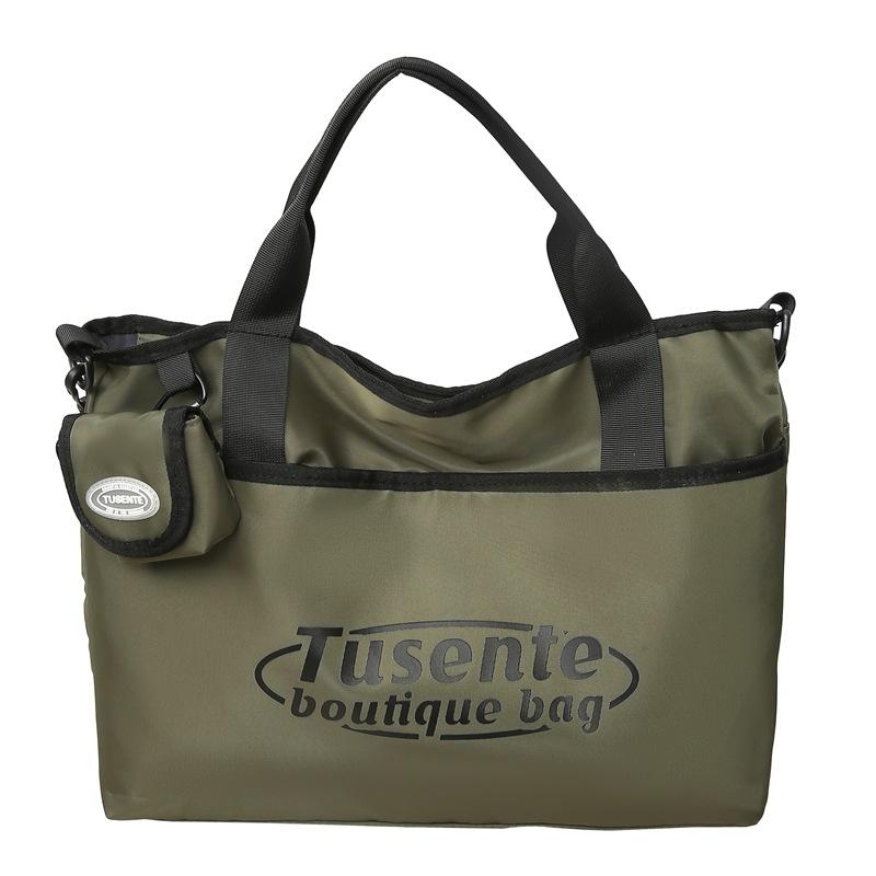 

Женская сумка-мессенджер с буквенным принтом, студенческая сумка через плечо большой вместимости, мужская сумка зелёный