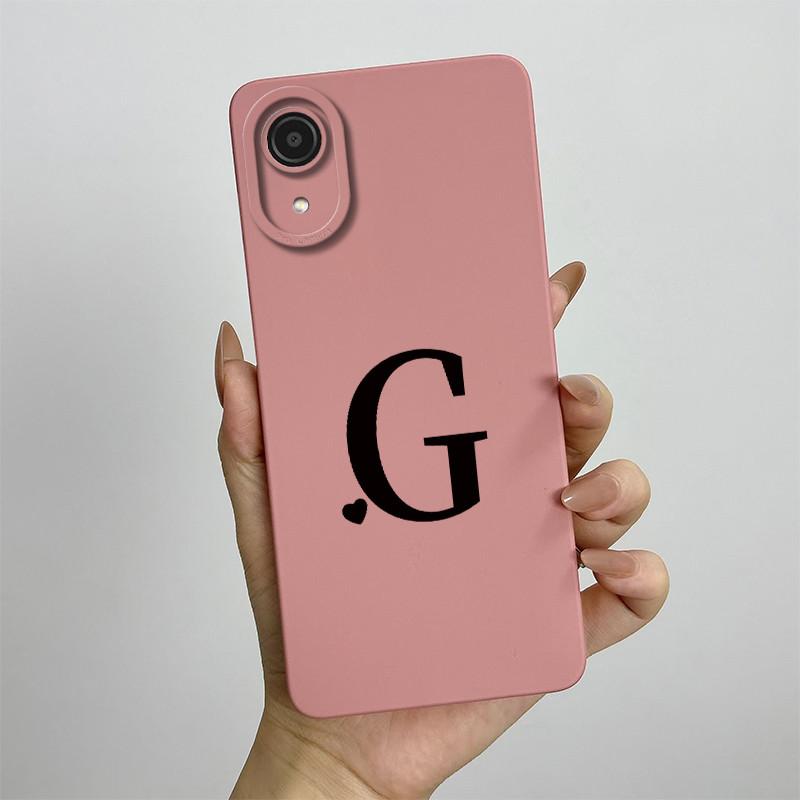 For Samsung A03 Core Case Galaxy A03 Core Cover SM-A032F SM-A032F SM-A032 Luxury Letters Square Phone Case Shockproof Back Cover