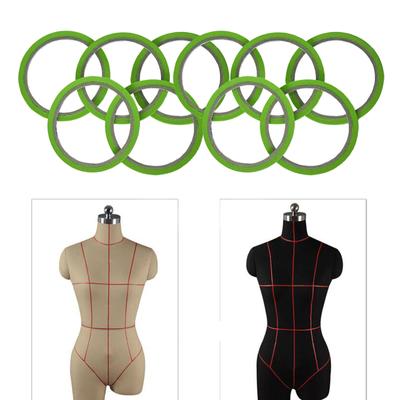10 Rolls Grid Marking Tape SelfAdhesive Narrow Finishing for Sewing Green