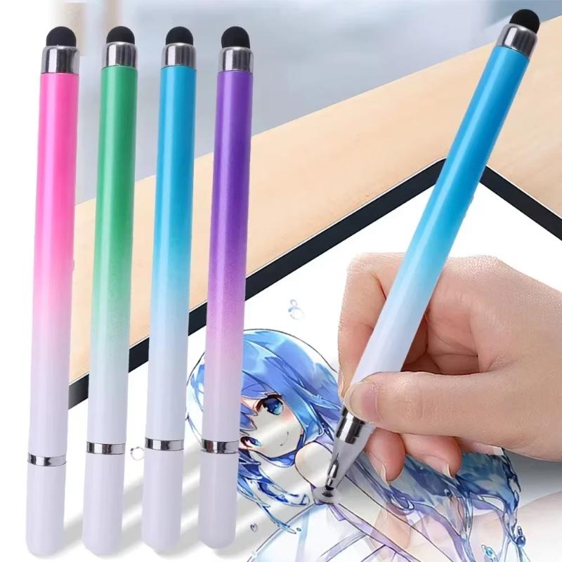 1 Stück doppelköpfiger universeller Stylus-Stift für Tablet Android iOS Telefon Zeichnen Schreiben Kapazitiver Touch