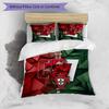 Set Biancheria da Letto Stampata Calcio Portogallo 3 Pezzi Set Copriletto Traspirante Accogliente come Regalo per la Casa Nuova o per le Feste