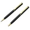 Mini Rotating Pocket-size Ballpoint Pen Metal Material 0.7mm Black Blue Ink Refill Ballpen Office School Supplies Stationery