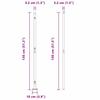 Fence Posts for Concrete Installation 7 Pieces Green
