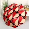 1pc Heart Love Automatic Open/Close Umbrella with Windproof, Functional Design, 8-Rib Sturdy Canopy