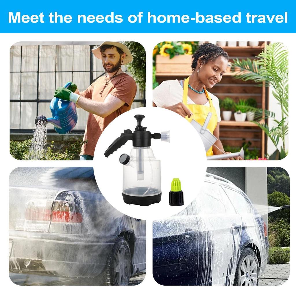 Pump Spray Bottle 3L Garden Hand Pump Pressure Sprayer Plant Spray Bottle For Car Detailing Outdoor Watering Flower Care